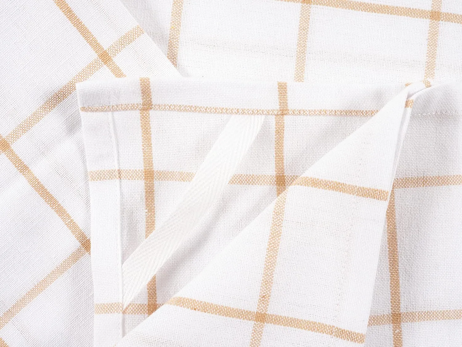 KAF Home Soho Kitchen Dish Towel Set of 10 | 18 x 28 Inch Tea Towels | Soft and Absorbent Mixed Set of Flat Towels (Beige)