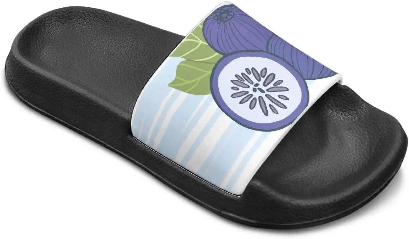 Kid Girls Slides Sandals For Kid Child Slippers Lightweight Non-slip Open Toe Comfy Shower Beach Funny Slide Sandals