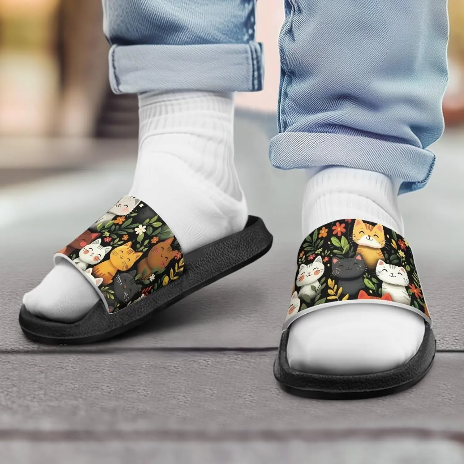 Kids Slides Slippers Waterproof Sandals for Girls & Boys Shower Shoes