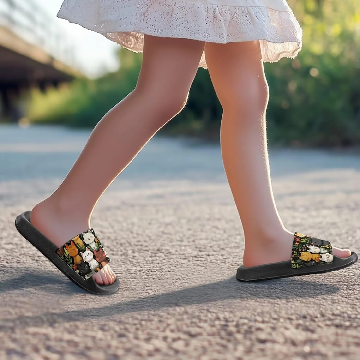 Kids Slides Slippers Waterproof Sandals for Girls & Boys Shower Shoes