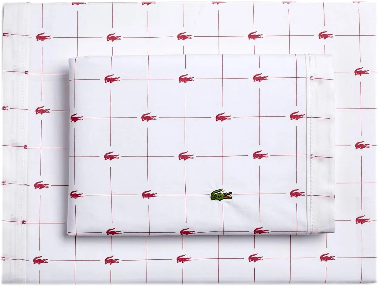 Lacoste Slice Sheet Set, Full, Baroque Rose
