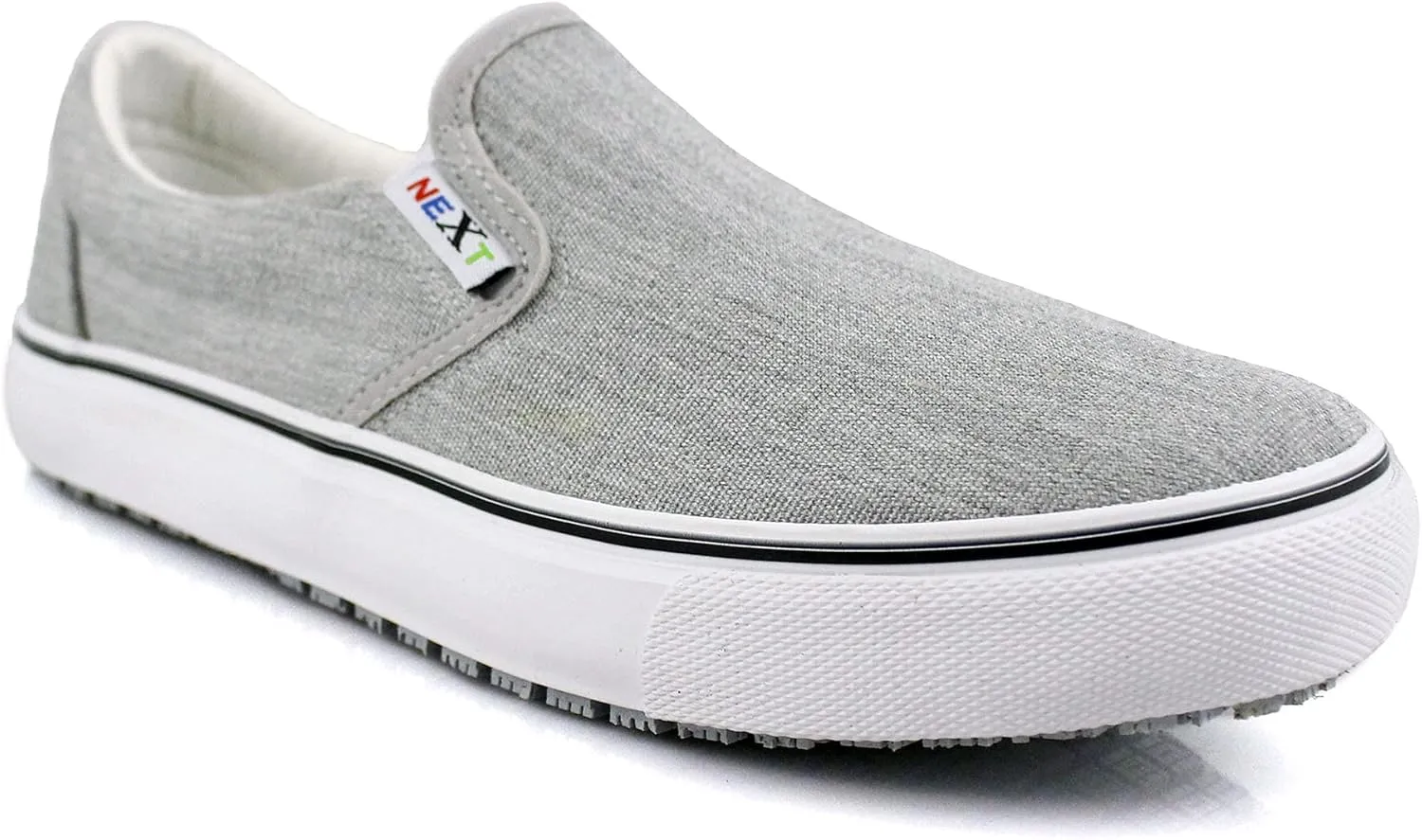 Laforst Mens Sunbrella Cotton Upper Nonslip Slip On Flat Shoes Grey