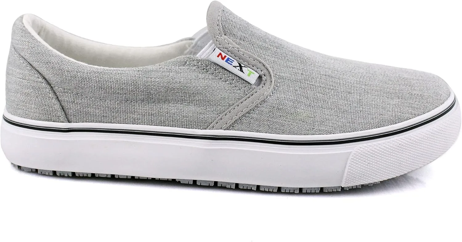 Laforst Mens Sunbrella Cotton Upper Nonslip Slip On Flat Shoes Grey