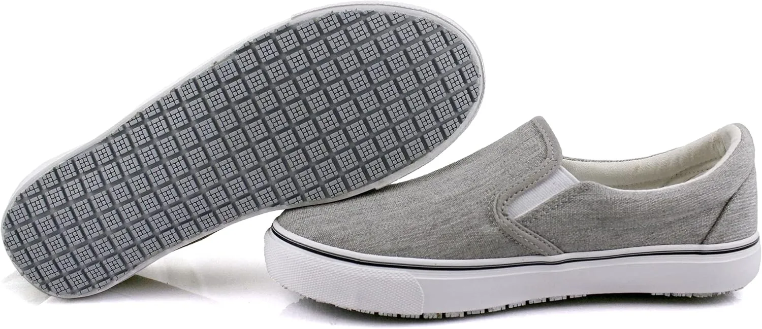 Laforst Mens Sunbrella Cotton Upper Nonslip Slip On Flat Shoes Grey