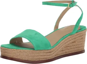 Lauren Ralph Lauren Women's Leona Suede Espadrille Wedge Sandal