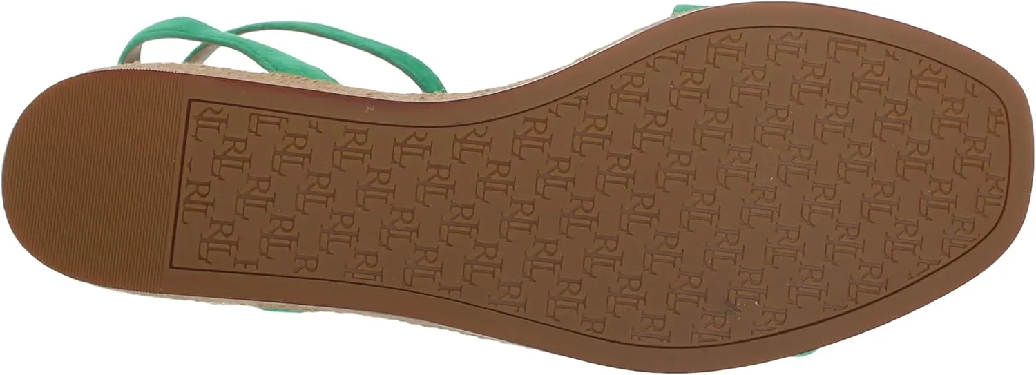 Lauren Ralph Lauren Women's Leona Suede Espadrille Wedge Sandal
