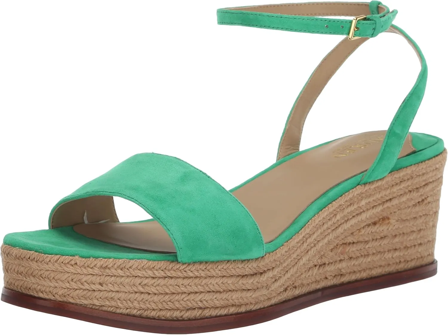 Lauren Ralph Lauren Women's Leona Suede Espadrille Wedge Sandal