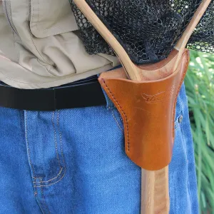 Leather Landing Net Holster for Fishing,Standard Size