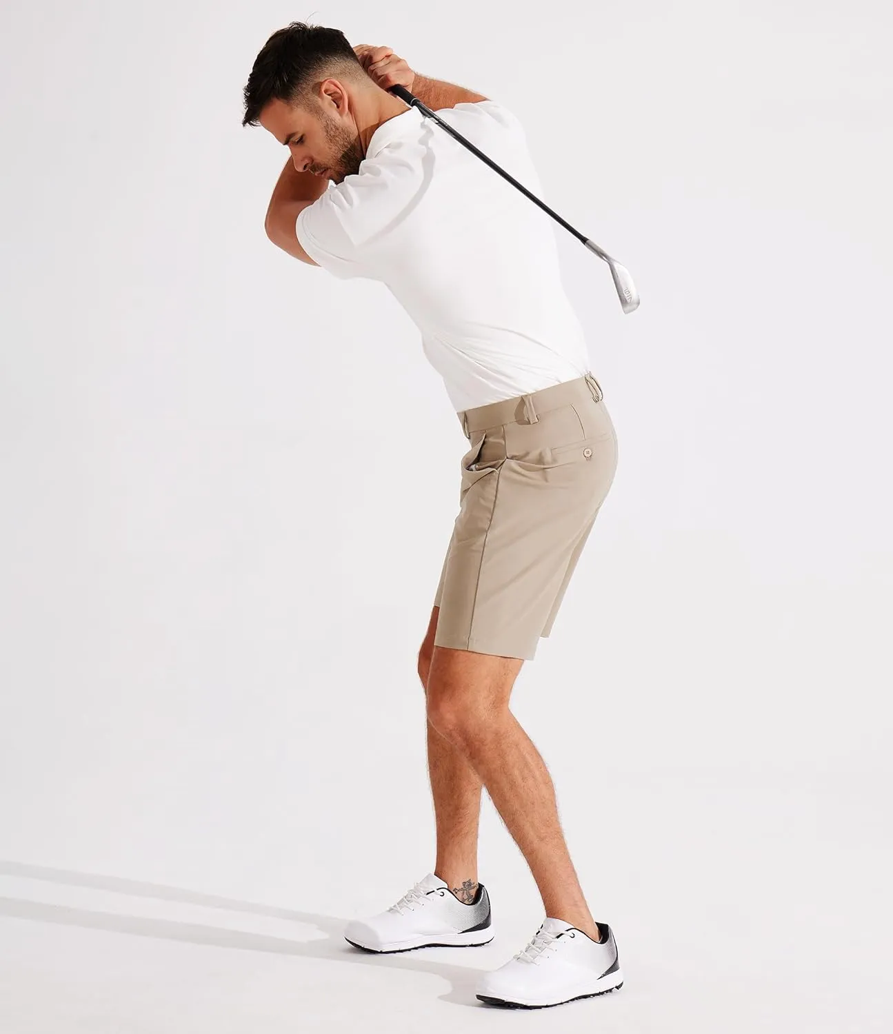 Libin Golf Shorts Men Dress Shorts Casual Work Flat Front Shorts 7" 9" Stretch Lightweight