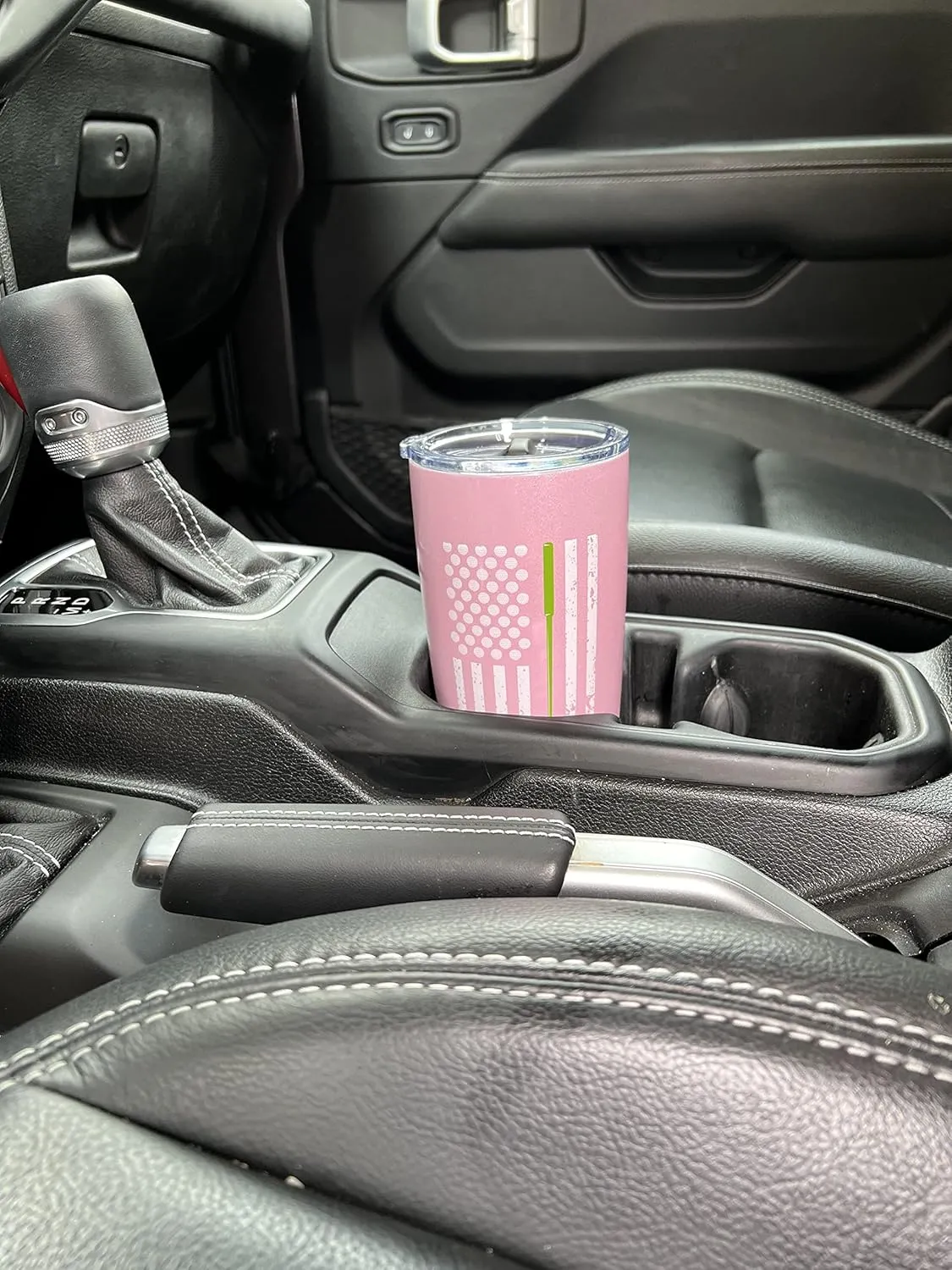 Lifecraft Golf Gifts for Men or Women, Unique Stainless Steel Travel Golfing Tumbler w/Golf Balls as Stars on American Flag, Funny Golfer Accessories Gift, Use for Coffee Beer or Wine, Pink 20 oz