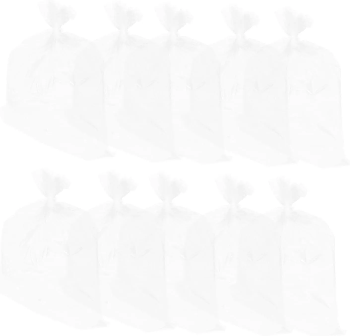 LIFKOME 10pcs Leak-proof Brine Bag Soft Plastic Bait Bags Handles for Groceries Food Fresh Keeping Cover Brine Container for Turkey or Transparent