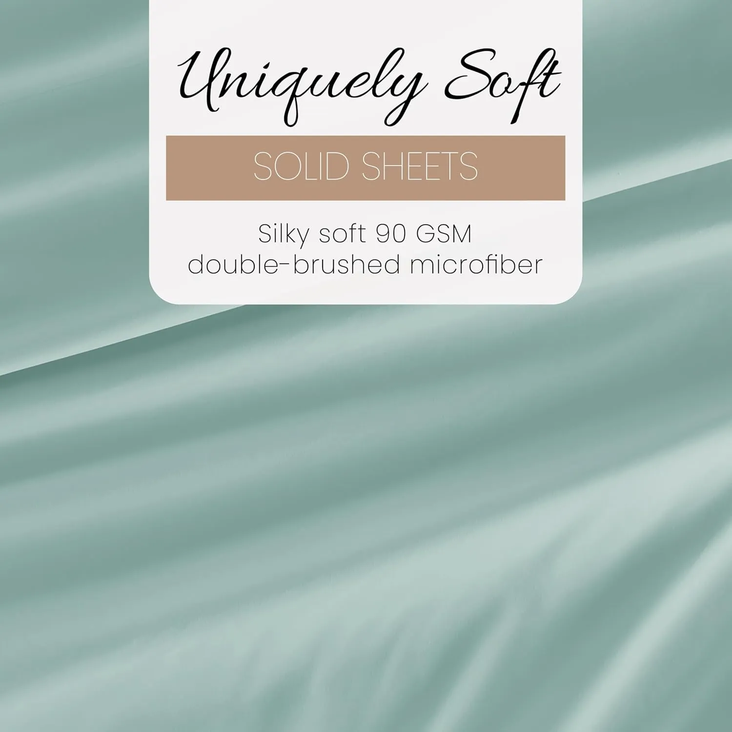 Linen Market Double-Brushed Microfiber Queen Sheet Set 4 Piece – Oeko-TEX Certified Ultra Soft & Wrinkle-Free - 16" Deep Pocket Sheets - Easy Care Queen Size - Aqua