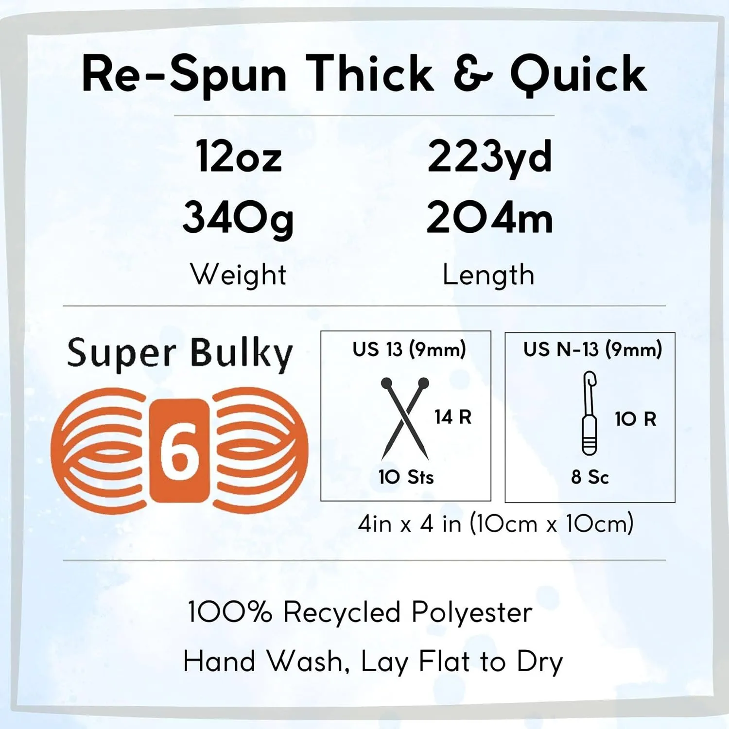 Lion Brand Re Spun Thick & Quick Cinnamon Stick 843-133 (3-Skeins - Same Dye Lot) Weight S Bulky #6 Polyester Yarn for Crocheting and Knitting with Project Bag