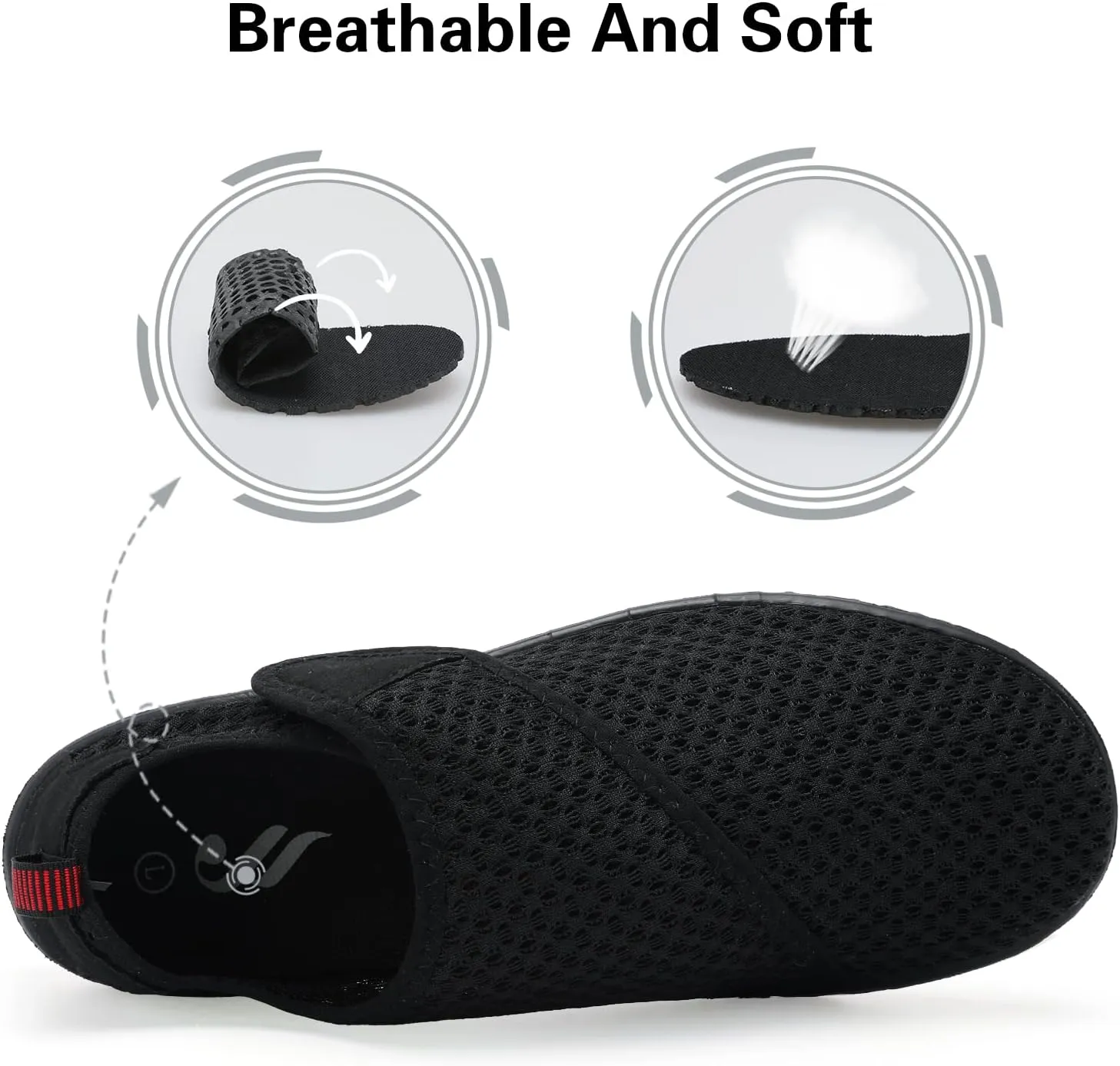 Lisdwde Women Men Water Shoes Quick Dry Breathable Aqua Sock Shoe for Summer Pool Swimming Beach Diving Walking