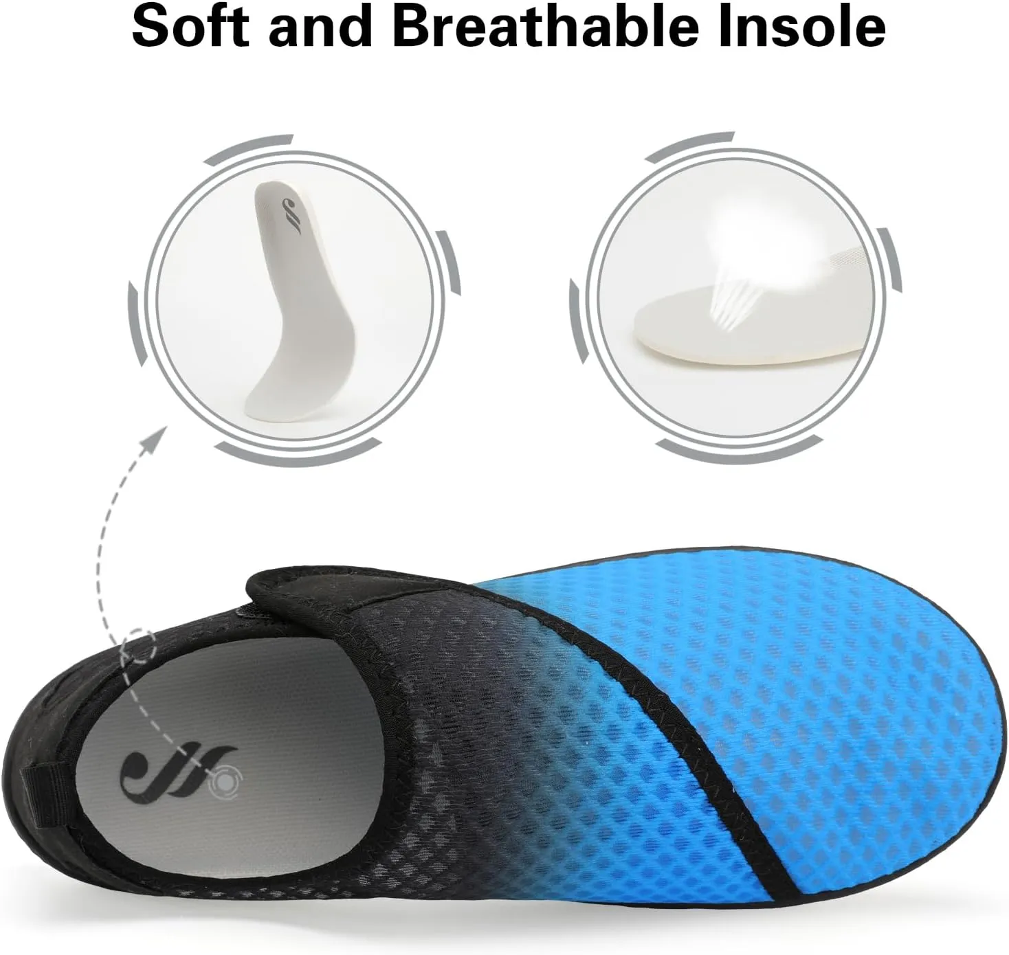 Lisdwde Women Men Water Shoes Quick Dry Breathable Aqua Sock Shoe for Summer Pool Swimming Beach Diving Walking