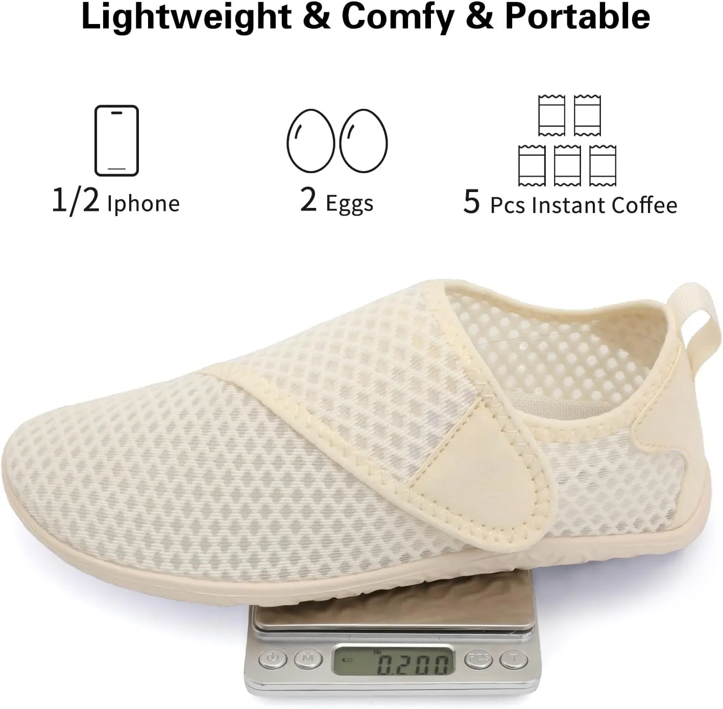 Lisdwde Women Men Water Shoes Quick Dry Breathable Aqua Sock Shoe for Summer Pool Swimming Beach Diving Walking