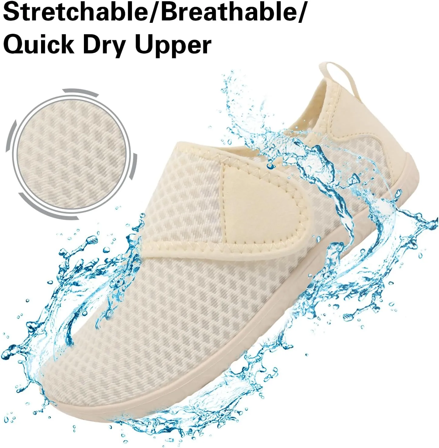 Lisdwde Women Men Water Shoes Quick Dry Breathable Aqua Sock Shoe for Summer Pool Swimming Beach Diving Walking