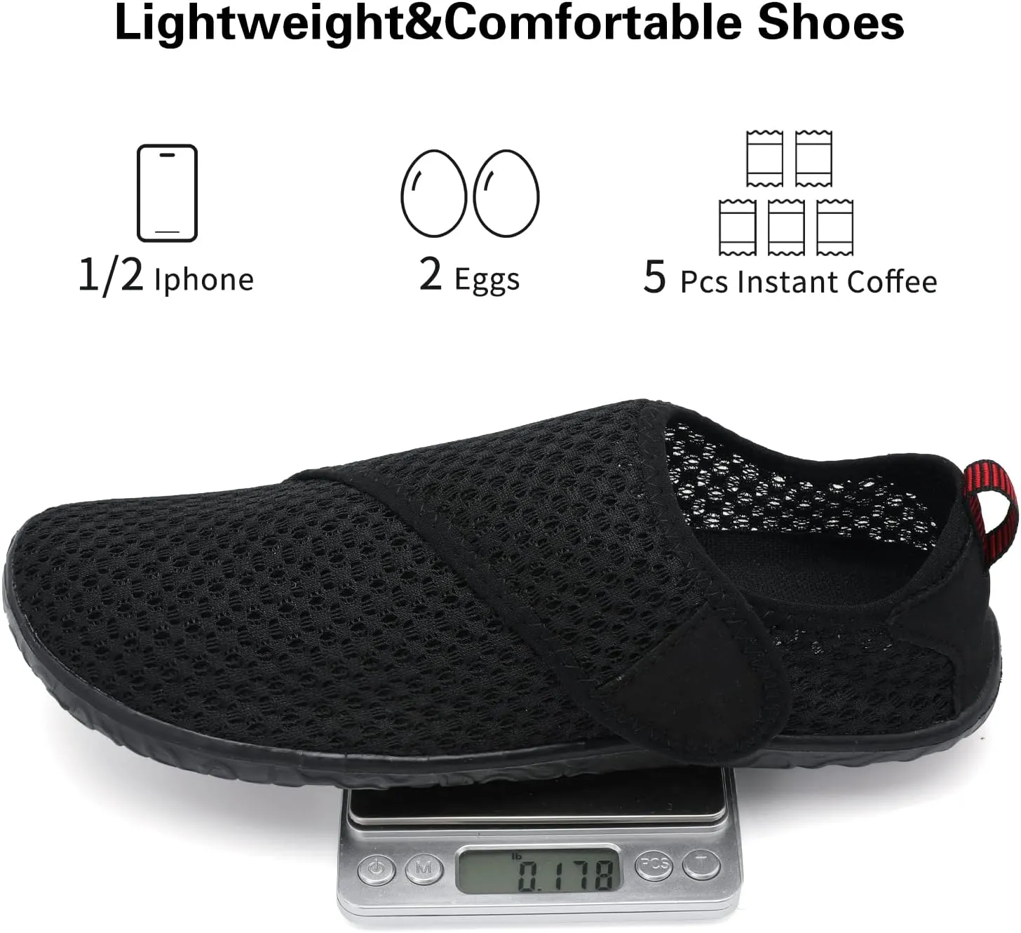 Lisdwde Women Men Water Shoes Quick Dry Breathable Aqua Sock Shoe for Summer Pool Swimming Beach Diving Walking