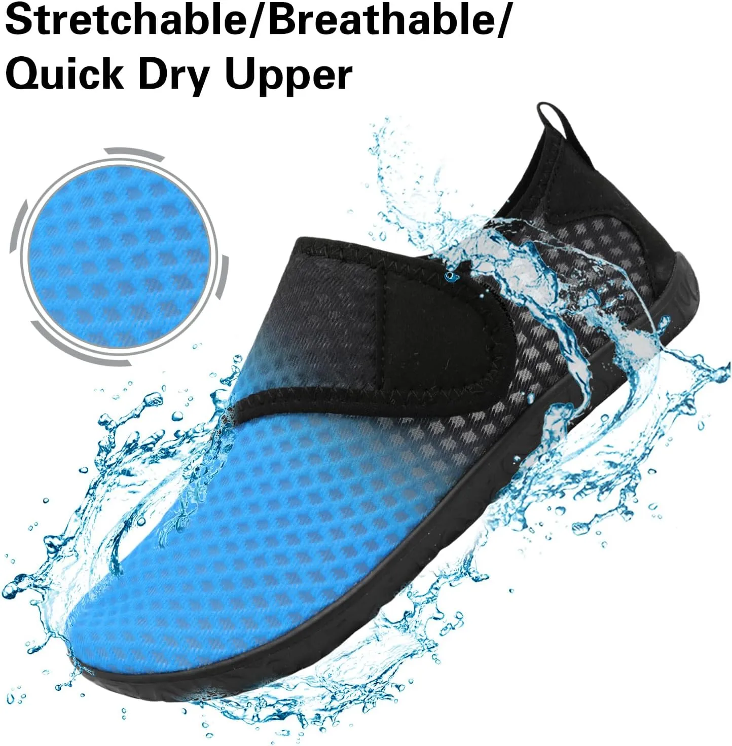 Lisdwde Women Men Water Shoes Quick Dry Breathable Aqua Sock Shoe for Summer Pool Swimming Beach Diving Walking