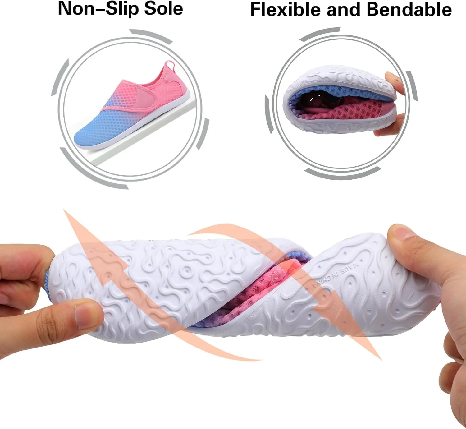 Lisdwde Women Men Water Shoes Quick Dry Breathable Aqua Sock Shoe for Summer Pool Swimming Beach Diving Walking