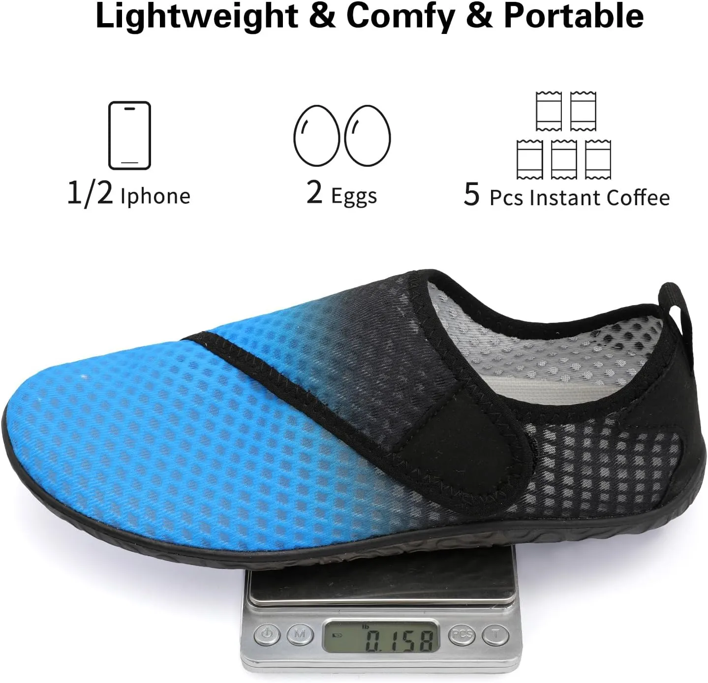 Lisdwde Women Men Water Shoes Quick Dry Breathable Aqua Sock Shoe for Summer Pool Swimming Beach Diving Walking