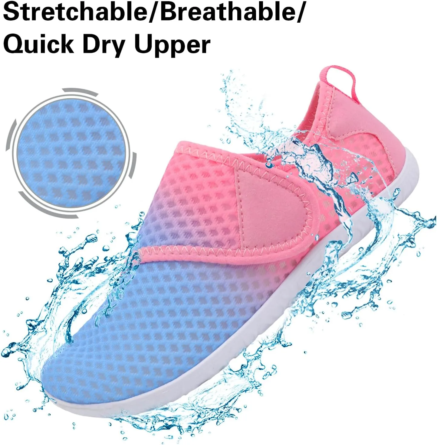 Lisdwde Women Men Water Shoes Quick Dry Breathable Aqua Sock Shoe for Summer Pool Swimming Beach Diving Walking