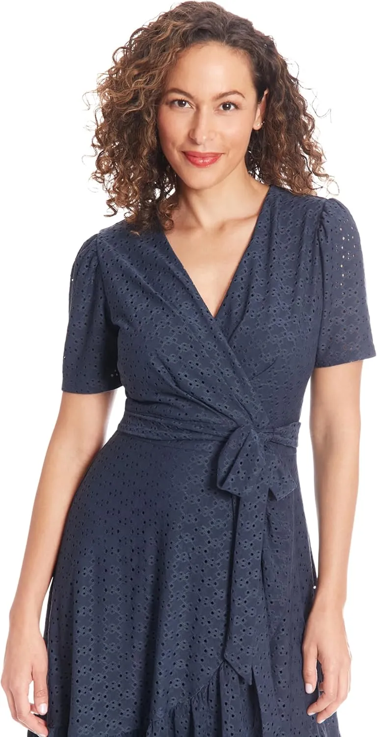 London Times Summer Ruffle Short Cocktail Petite Dresses for Women Party