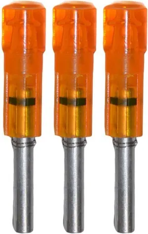 Lumenok Excalibur Firebolt Flat Bolt End (3-Pack), HD Orange
