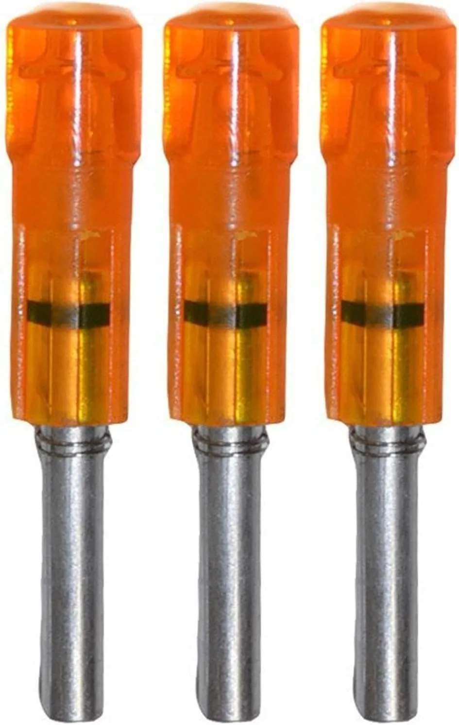 Lumenok Excalibur Firebolt Flat Bolt End (3-Pack), HD Orange