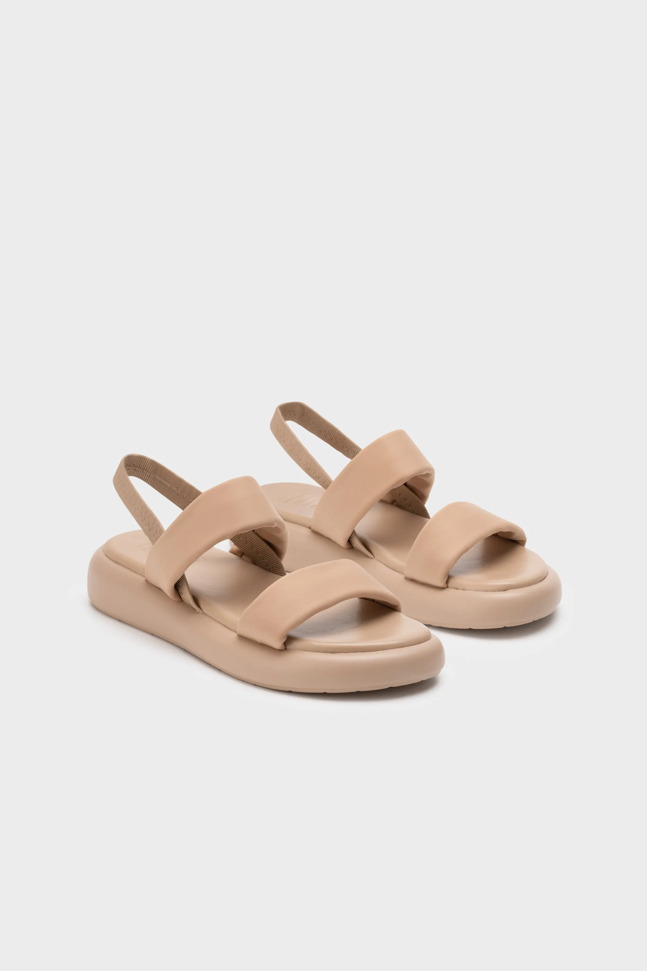 LYCRA PADDED STRAPPY FLATFORM SANDAL
