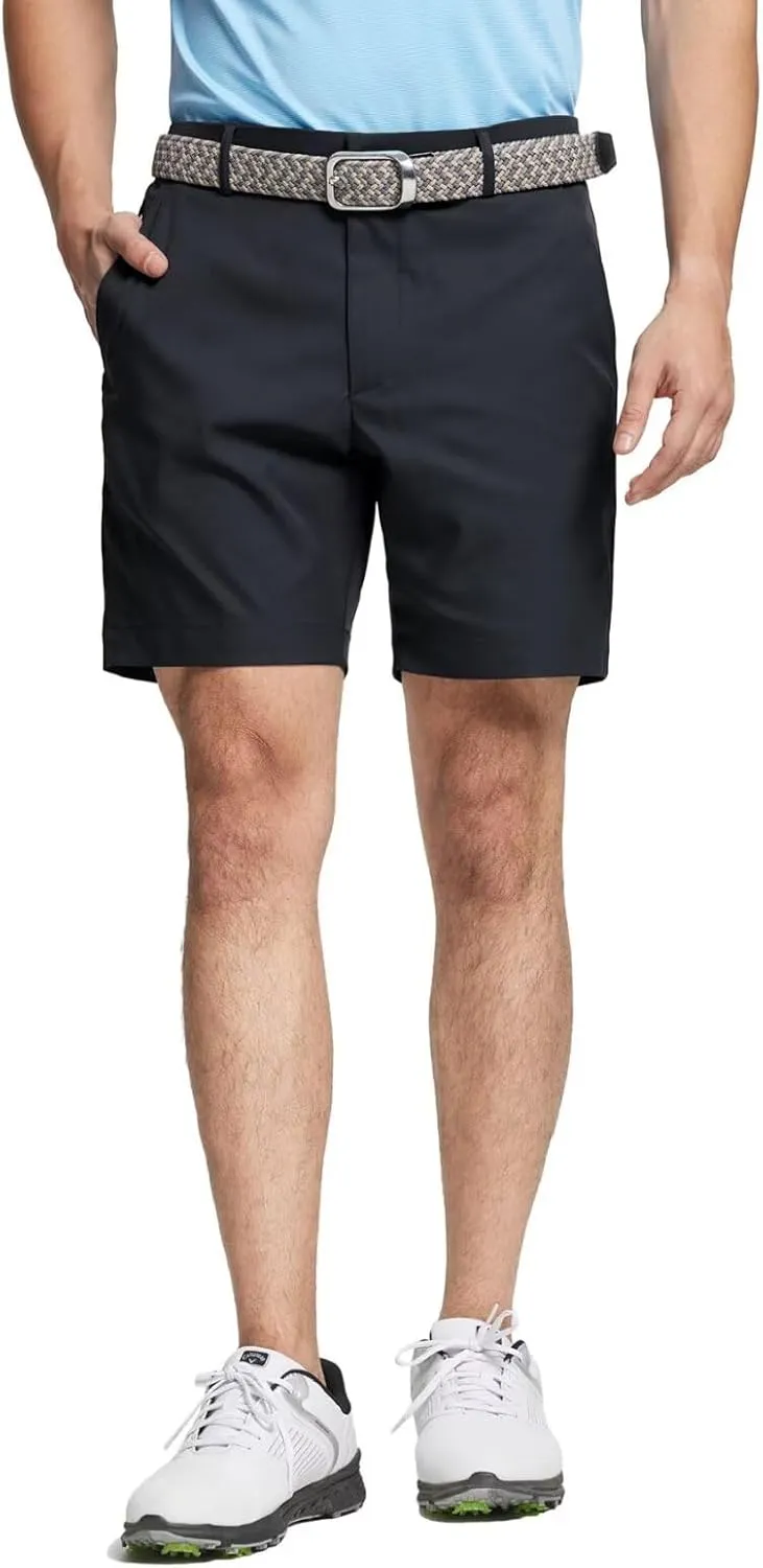 M MAELREG Golf Shorts Men 7 inch 9 inch Quick Dry Stretch Waist Moisture Wicking Water-Repellent Flat Front Flex Mens Shorts
