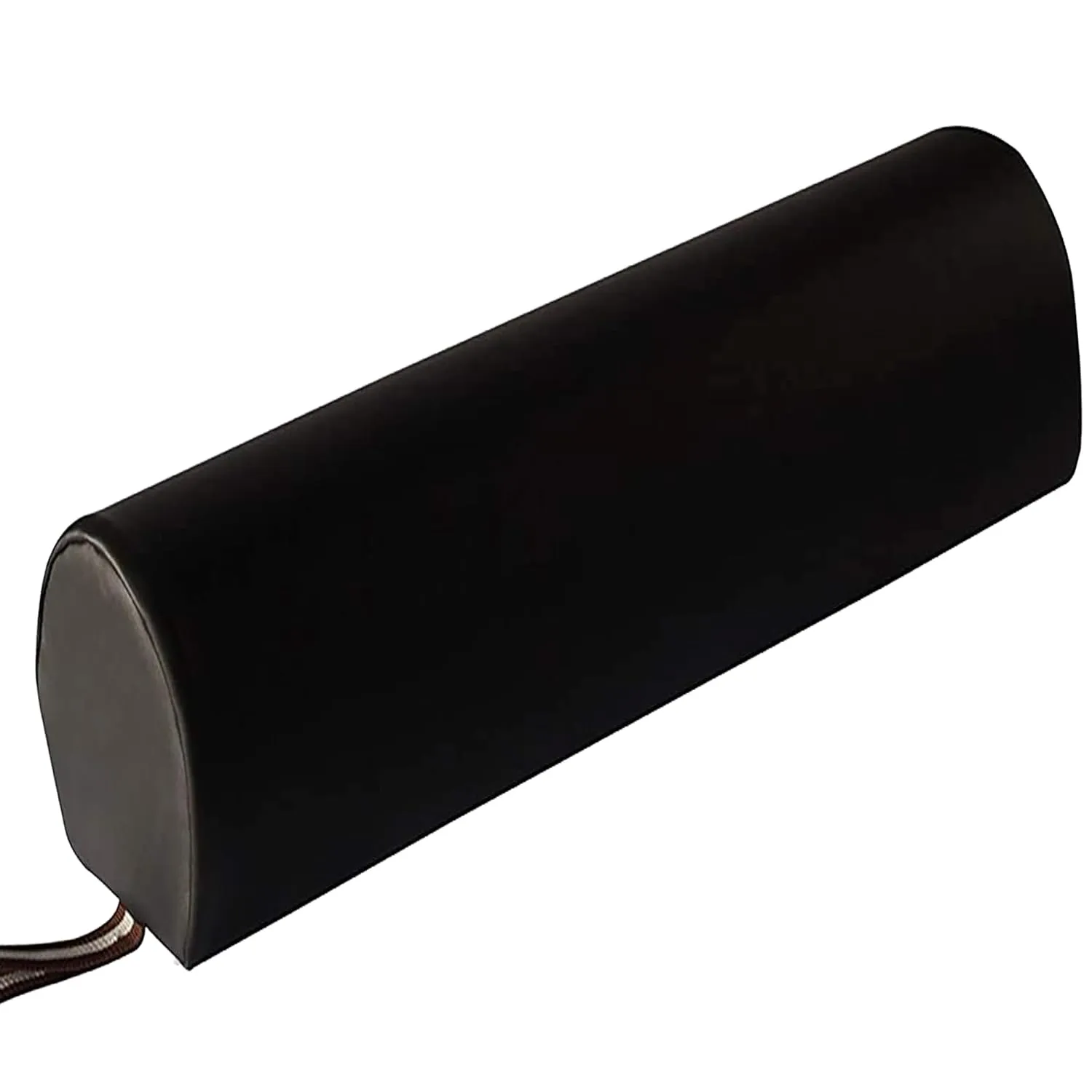 Master Massage Massage Bolster,Pillow Cushion, PU Upholstery, 100% Memory Foam, for Massage/Spa/Beauty/Tattoo/Back Pain Relief, (6" 3/4-round, Black)