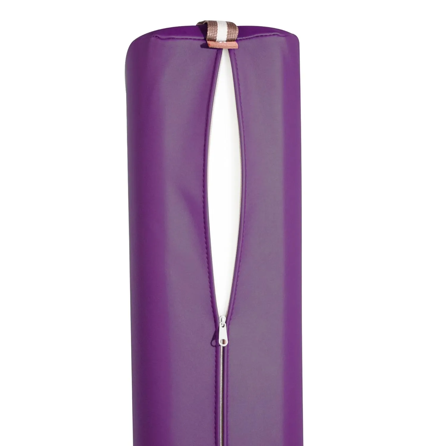 Master Massage Massage Bolster,Pillow Cushion, PU Upholstery, 100% Memory Foam, for Massage/Spa/Beauty/Tattoo/Back Pain Relief, (6" 3/4-round, Purple)