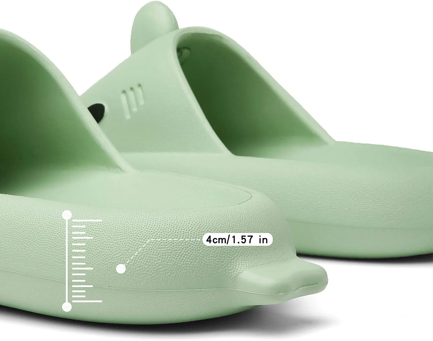 Men's and Women's Shark Slides Cloud Slippers Summer Novelty Open Toe Slide Sandals Anti-Slip Beach Pool Shower Shoes with Cushioned Thick Sole