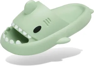 Men's and Women's Shark Slides Cloud Slippers Summer Novelty Open Toe Slide Sandals Anti-Slip Beach Pool Shower Shoes with Cushioned Thick Sole