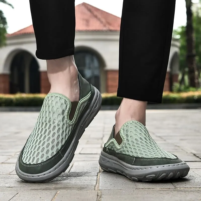 Men's Casual Slip on Mesh Loafer Breathable Sneakers Ultralight & Comfort Walking Shoes