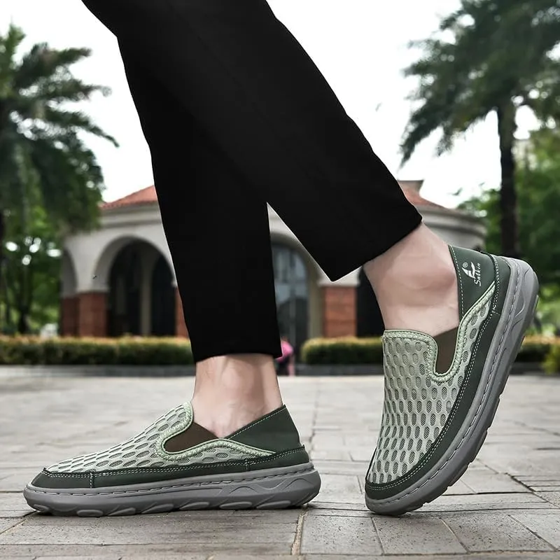 Men's Casual Slip on Mesh Loafer Breathable Sneakers Ultralight & Comfort Walking Shoes