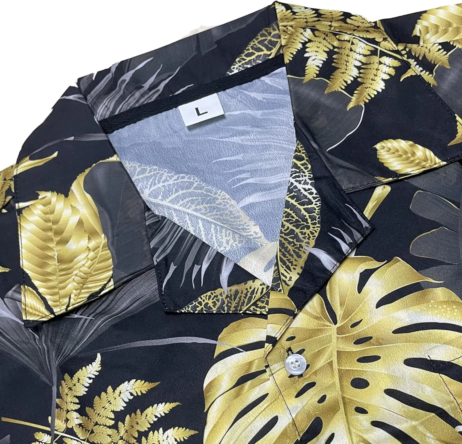Mens Hawaiian Shirts Short Sleeve Button Up Beach Shirts