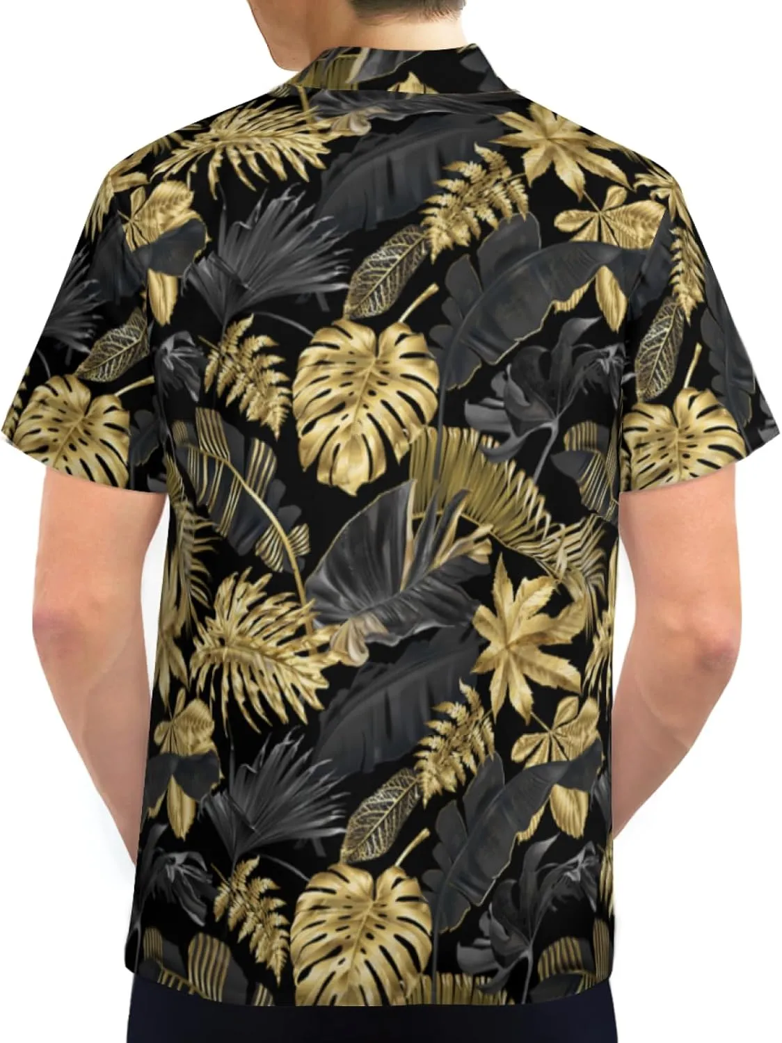 Mens Hawaiian Shirts Short Sleeve Button Up Beach Shirts
