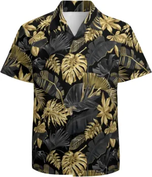 Mens Hawaiian Shirts Short Sleeve Button Up Beach Shirts