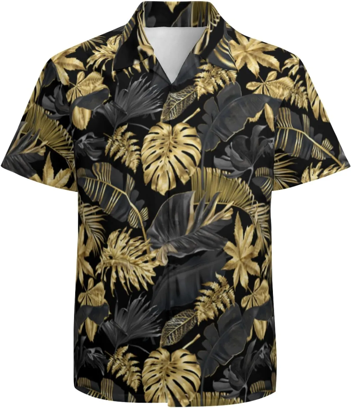 Mens Hawaiian Shirts Short Sleeve Button Up Beach Shirts