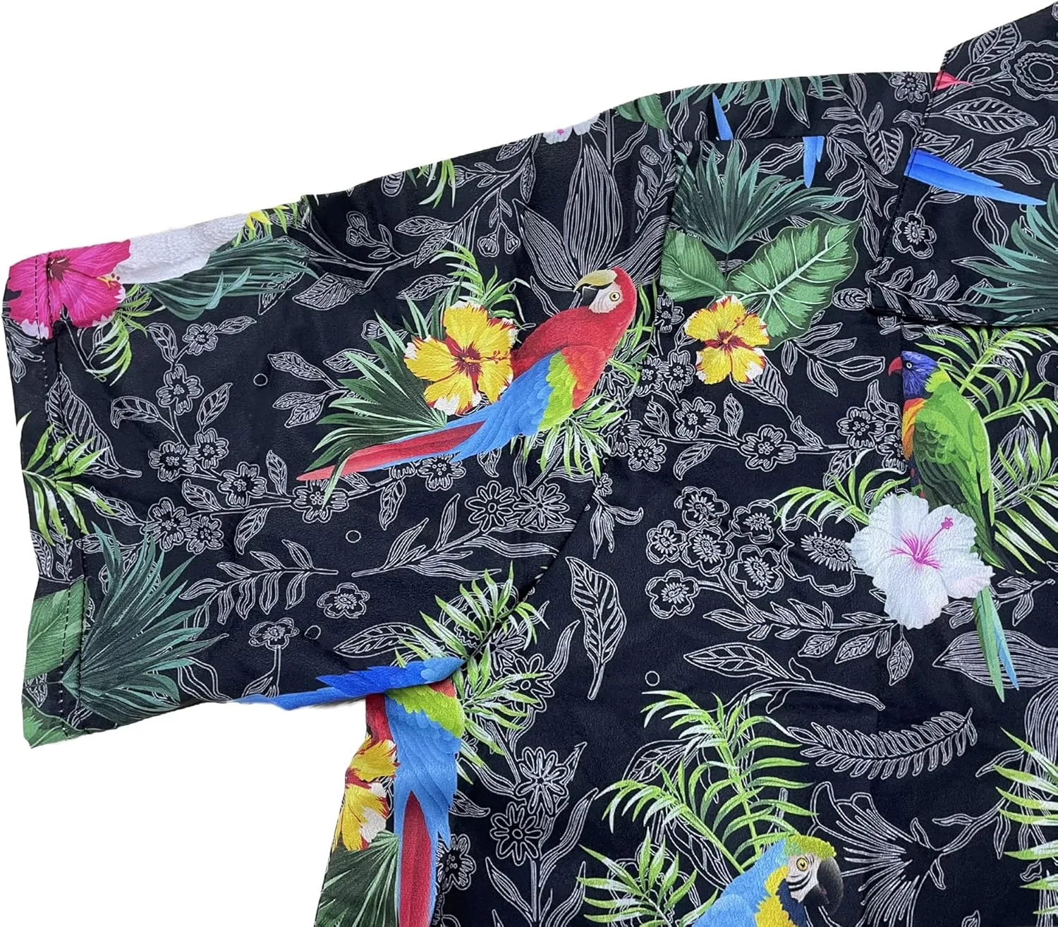 Mens Hawaiian Shirts Short Sleeve Button Up Beach Shirts