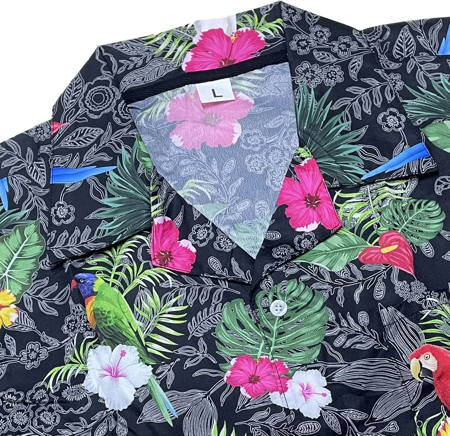 Mens Hawaiian Shirts Short Sleeve Button Up Beach Shirts