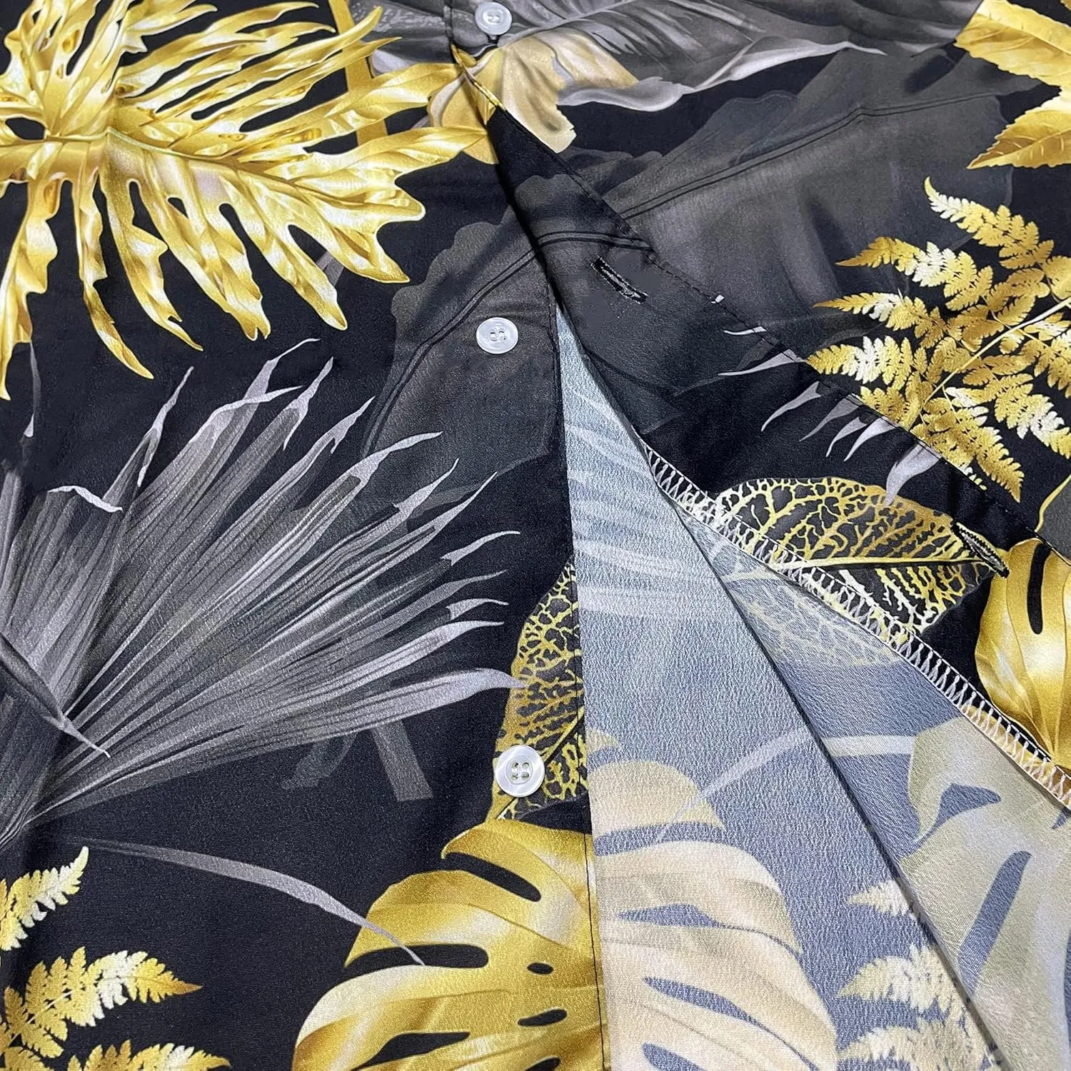 Mens Hawaiian Shirts Short Sleeve Button Up Beach Shirts