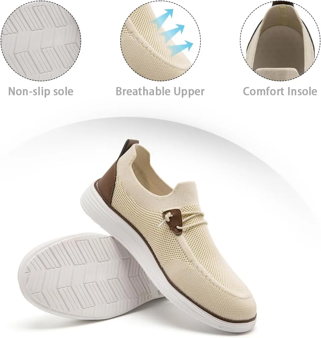 Men's Loafers Slip On Shoes Men Boat Shoes Casual Walking Shoes for Men Comfort Lightweight Breathable
