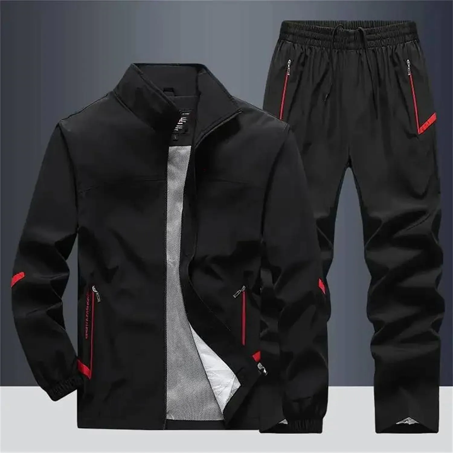 Men’s Outdoor Hiking Set Spring Summer Quick-Dry Windbreaker & Trail Cargo Pants