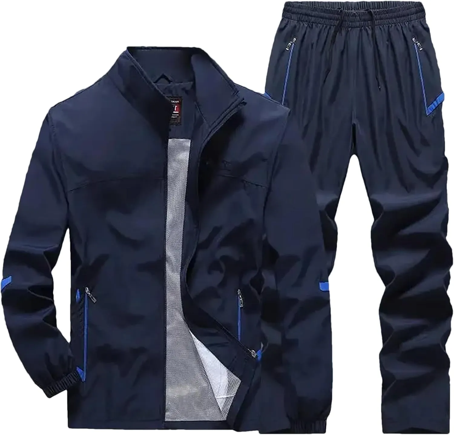 Men’s Outdoor Hiking Set Spring Summer Quick-Dry Windbreaker & Trail Cargo Pants