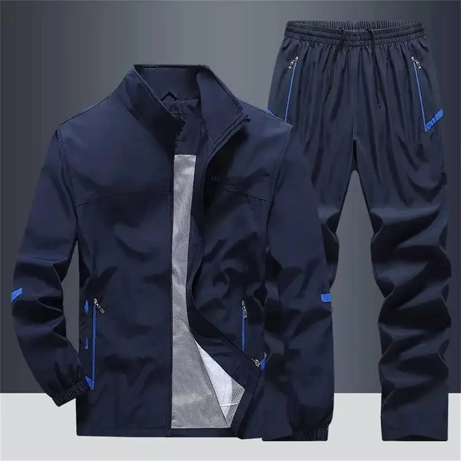 Men’s Outdoor Hiking Set Spring Summer Quick-Dry Windbreaker & Trail Cargo Pants