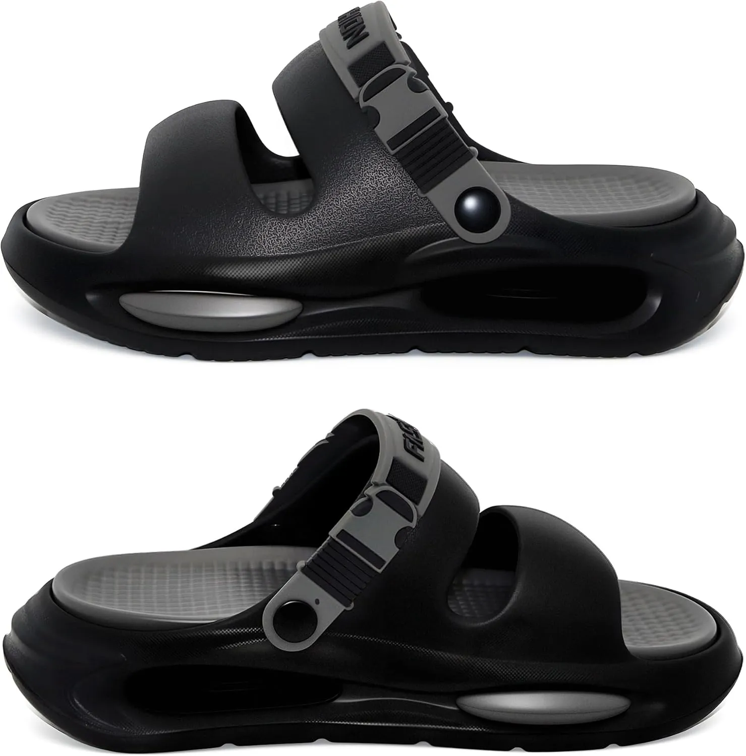 Men's Slide Sandals Indoor and Outdoor, Casual Platform Slide Sandals for Men Spring Summer, Lightweight Comfortable Cushioned Open Toe Men’s Slippers Shoes