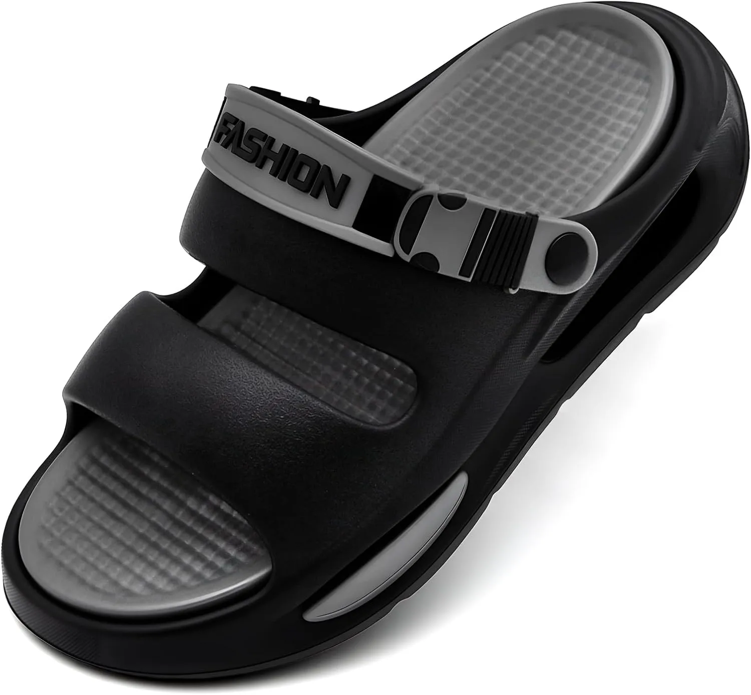 Men's Slide Sandals Indoor and Outdoor, Casual Platform Slide Sandals for Men Spring Summer, Lightweight Comfortable Cushioned Open Toe Men’s Slippers Shoes